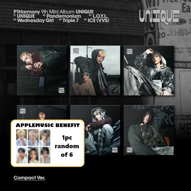 P1Harmony - 9th Mini Album [UNIQUE] (Compact Ver.)