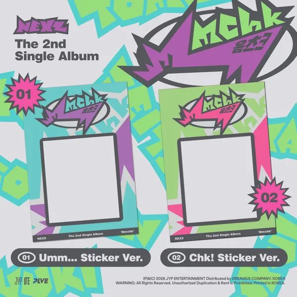 NEXZ - 2nd Single Album [Mmchk] (Umm...Sticker Ver. / Chk! Sticker Ver.)