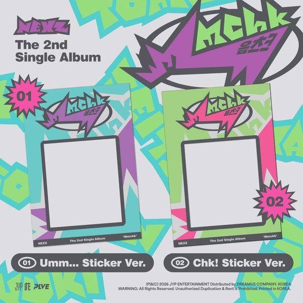 NEXZ - 2nd Single Album [Mmchk] (Umm...Sticker Ver. / Chk! Sticker Ver.)