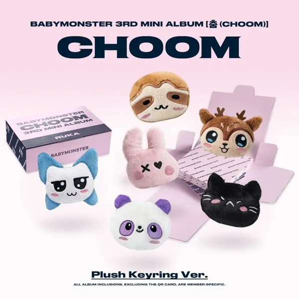 BABYMONSTER - 3rd Mini Album [CHOOM] (Plush Keyring Ver.)