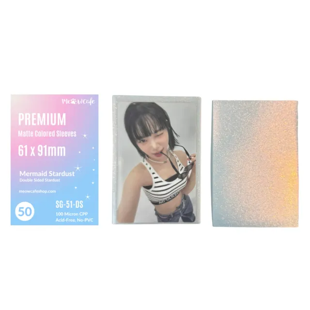 Meowcafe Premium Gradient Mermaid Stardust Sleeves [61x91mm] 50 Sleeves
