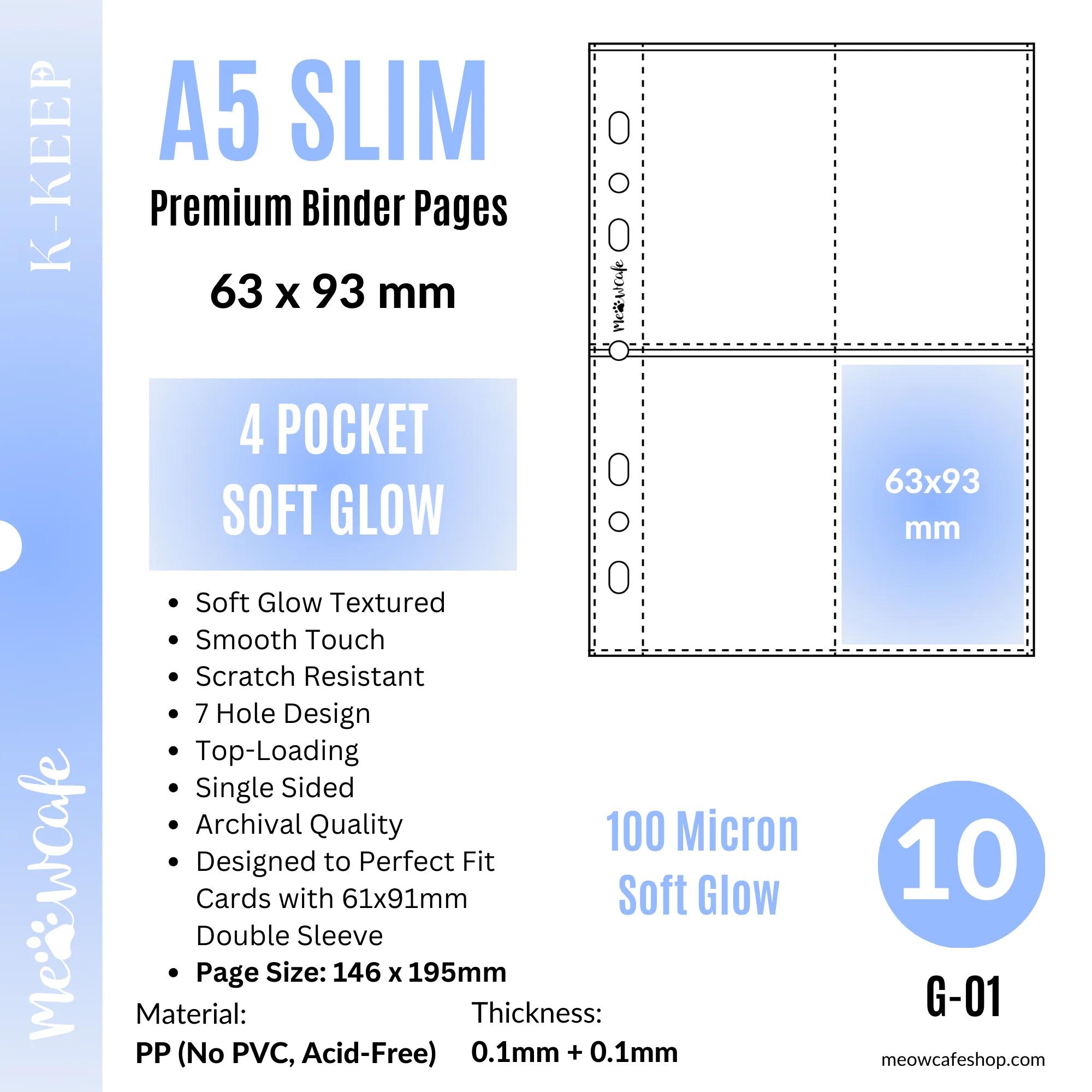 Meowcafe K-KEEP A5 Slim Soft Glow [4 Pocket Pages] 10 Pages