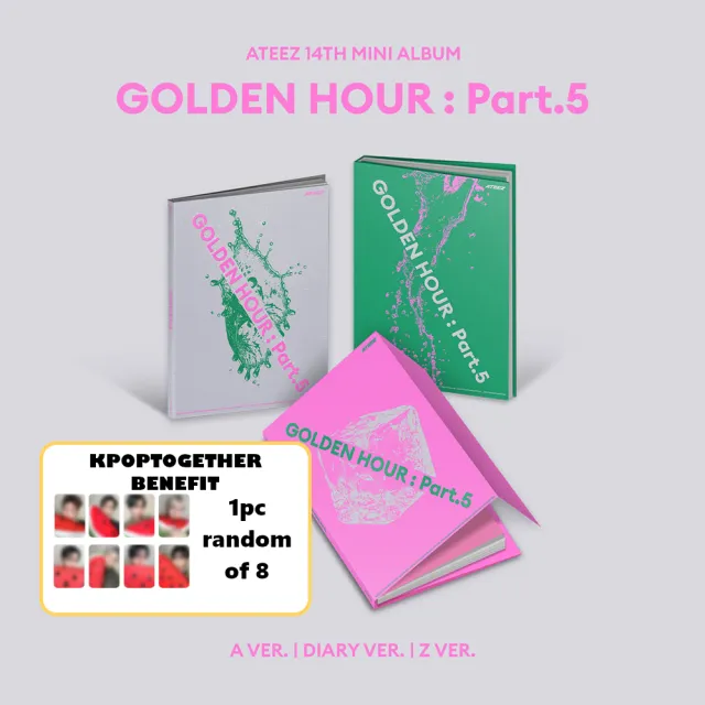ATEEZ - 14th Mini Album [GOLDEN HOUR : Part.5] (A Ver. / DIARY Ver. / Z Ver.)