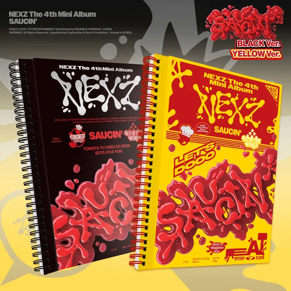 NEXZ - 4th Mini Album [SAUCIN’] (BLACK ver. / YELLOW ver.)