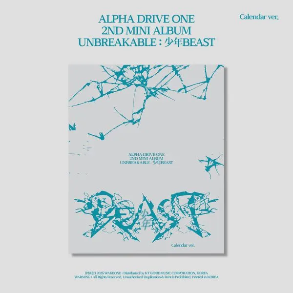 ALPHA DRIVE ONE - 2nd Mini Album [UNBREAKABLE : 少年 BEAST] (Calendar Ver.)