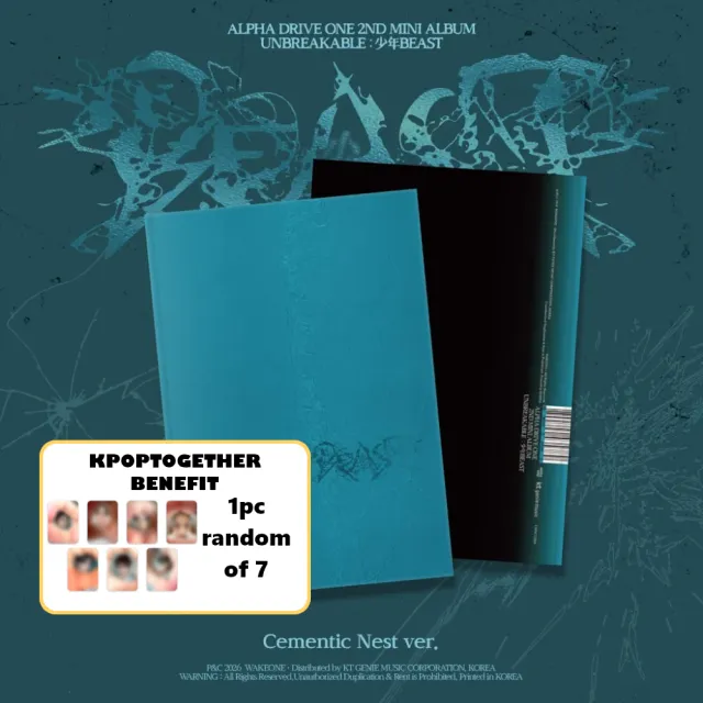 ALPHA DRIVE ONE - 2nd Mini Album [UNBREAKABLE : 少年 BEAST] (Cementic Nest Ver.)